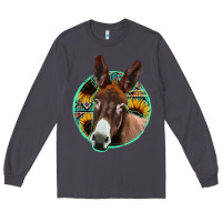 Smoke aztec backsground donkey Long Sleeve Tee - Jasminsmagicworld