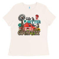Bone life is better in the country Ladies Tee - Zillion Design Studio