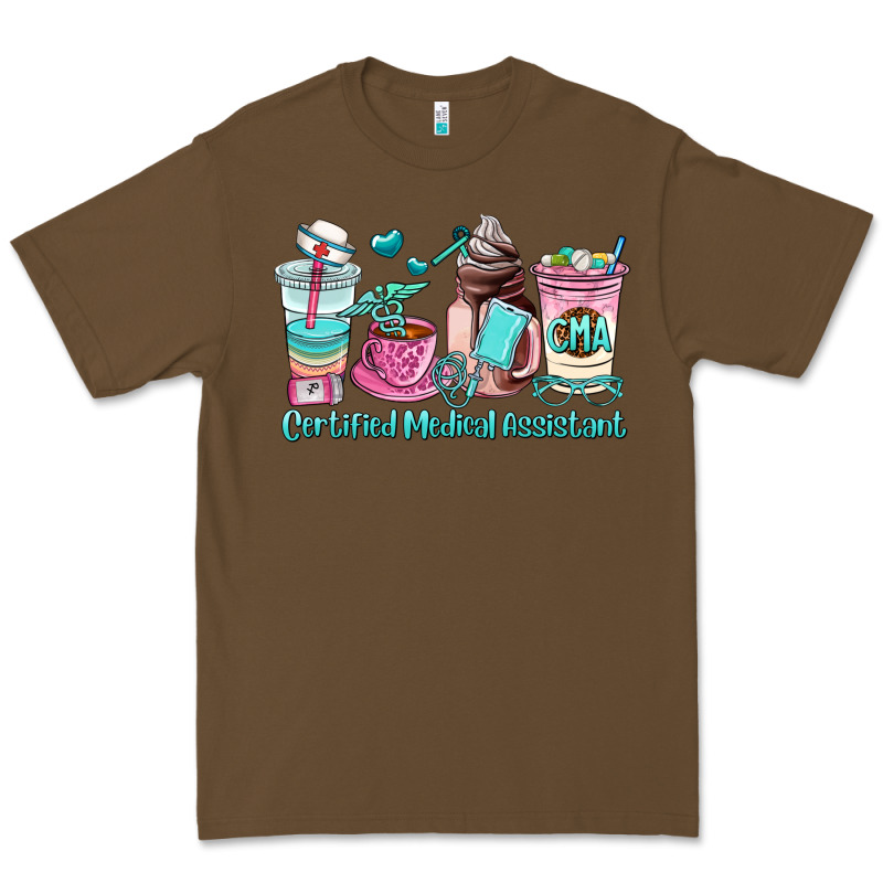 Certified Medical Assistant Coffee Cup Premium Tee by AdoDesignShop | Teevron