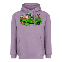 Lavender st patricks farm animals truck Heavyweight Hoodie - Jasminsmagicworld