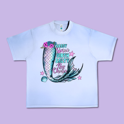 Sassy Since Birth Salty By Choice Urban Heavy Tee Designed By Jahusdesignshop