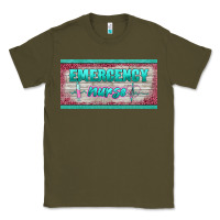 Army Green western emergency nurse license plate template Classic Tee - BarkalooDesign