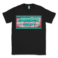 Black western emergency nurse license plate template Classic Tee - BarkalooDesign