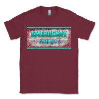 Burgundy western emergency nurse license plate template Classic Tee - BarkalooDesign