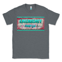 Charcoal Heather western emergency nurse license plate template Classic Tee - BarkalooDesign