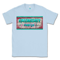 Dusty Blue western emergency nurse license plate template Classic Tee - BarkalooDesign