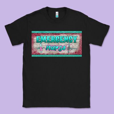 Western Emergency Nurse License Plate Template Classic Tee Designed By Barkaloodesign