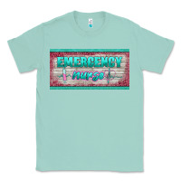 Seafoam western emergency nurse license plate template Classic Tee - BarkalooDesign