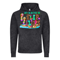 Vintage Black life is better in flip flops Vintage Hoodie - AdoDesignShop