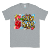 Heather Grey sweet summer time Classic Tee - CowhideDigitalArt
