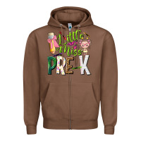 Chestnut little miss pre k Zipper Hoodie - NancyCooperArtShop