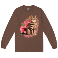 Chestnut floral cat Long Sleeve Tee - Jasminsmagicworld