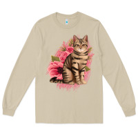 Mushroom floral cat Long Sleeve Tee - Jasminsmagicworld