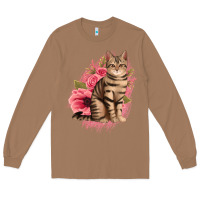 Toasted Coconut floral cat Long Sleeve Tee - Jasminsmagicworld