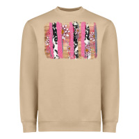 Mushroom v.d cow and lotus brushstrock Heavyweight Sweatshirt - AdoDesignShop