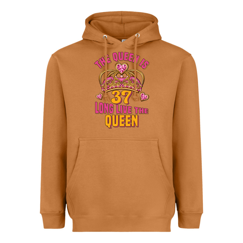 The Queen Is 37 Long Live The Queen Kopya Heavyweight Hoodie by Jasminsmagicworld | Teevron