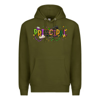 Army Green mardi gras principal Premium Hoodie - texasbilliewilder