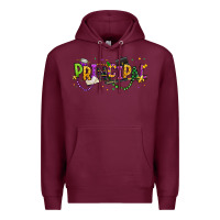 Burgundy mardi gras principal Premium Hoodie - texasbilliewilder