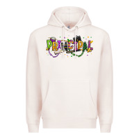 Pale Pink mardi gras principal Premium Hoodie - texasbilliewilder