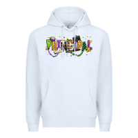 White mardi gras principal Premium Hoodie - texasbilliewilder