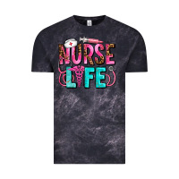 Cloud Black nurse life Vintage Tee - AdoDesignShop