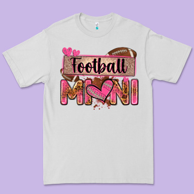 Football Mini With Leopard Premium Tee Designed By Zillion Design Studio