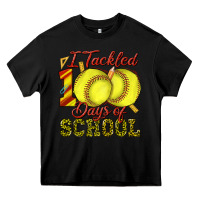 Black i tackled 100days of school softball Heavy Core Tee - texasbilliewilder