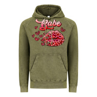 Vintage Olive babe with kiss Vintage Hoodie - RanaPortraitStore