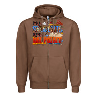 Chestnut my students are on point Zipper Hoodie - NancyCooperArtShop