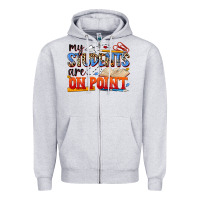 Heather Grey my students are on point Zipper Hoodie - NancyCooperArtShop