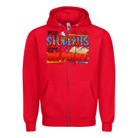 Red my students are on point Zipper Hoodie - NancyCooperArtShop