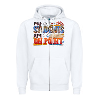 White my students are on point Zipper Hoodie - NancyCooperArtShop