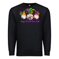 Black happy mardi gras y'all gnomes Premium Sweatshirt - RanaPortraitStore