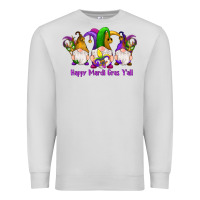 Dove Grey happy mardi gras y'all gnomes Premium Sweatshirt - RanaPortraitStore