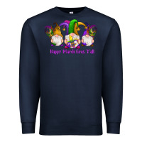 Navy happy mardi gras y'all gnomes Premium Sweatshirt - RanaPortraitStore