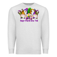 Oatmeal Heather happy mardi gras y'all gnomes Premium Sweatshirt - RanaPortraitStore