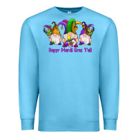 Ocean Blue happy mardi gras y'all gnomes Premium Sweatshirt - RanaPortraitStore