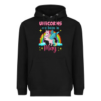 Black unicorns are born in may Heavyweight Hoodie - Jasminsmagicworld