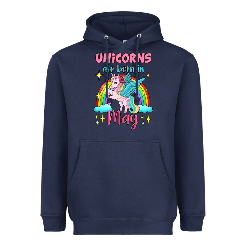 Unicorns Are Born In May Heavyweight Hoodie by Jasminsmagicworld | Teevron