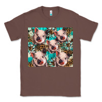 Chestnut western cowhide sunflower baby pig Classic Tee - BarkalooDesign