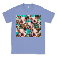 Colony Blue western cowhide sunflower baby pig Classic Tee - BarkalooDesign