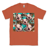 Copper western cowhide sunflower baby pig Classic Tee - BarkalooDesign
