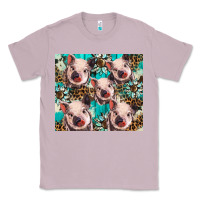 Lilac western cowhide sunflower baby pig Classic Tee - BarkalooDesign