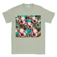 Matcha western cowhide sunflower baby pig Classic Tee - BarkalooDesign