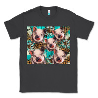 Smoke western cowhide sunflower baby pig Classic Tee - BarkalooDesign
