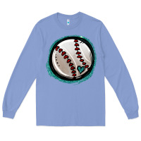 Colony Blue glitter baseball Long Sleeve Tee - Jasminsmagicworld