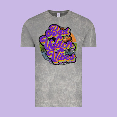 Bad Witch Vibes Vintage Tee Designed By Jahusdesignshop