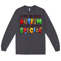 Smoke look beyond autism and see someone special Long Sleeve Tee - JahusDesignShop
