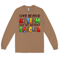 Toasted Coconut look beyond autism and see someone special Long Sleeve Tee - JahusDesignShop