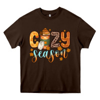 Chocolate Brown cozy season Heavy Core Tee - Zillion Design Studio